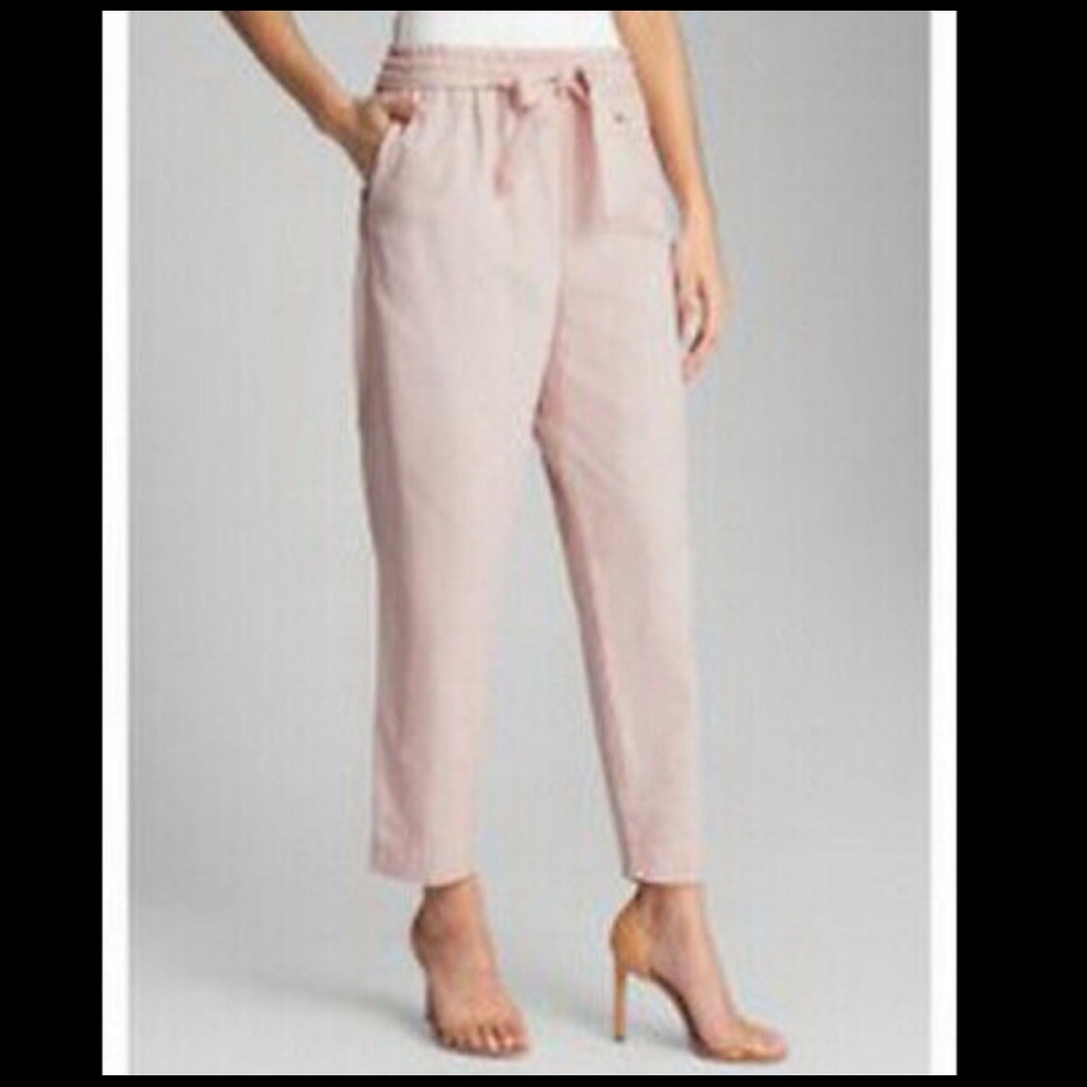 Gap Drawstring Waist Pink Cropped Pants - Picture 10 of 10